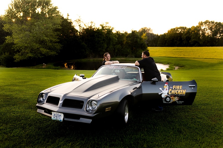 Race Car Engagement Session | St Charles Engagement Photographer | St Charles Wedding Photographer | Warrenton Missouri Wedding Photographer | Race Car Photographer | 