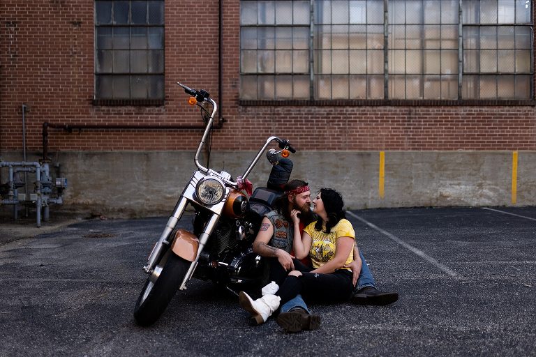 Sexy Motorcycle Photo Shoot | Steamy Couples photos | Missouri Photographer | Motorcycle Session