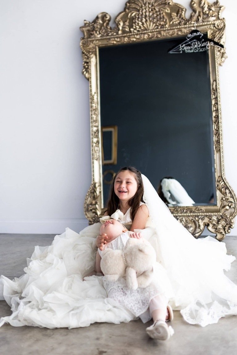 Just like Mommy | Wedding Dress Mini | Missouri Photographer | Wedding Dress Photo Shoot |