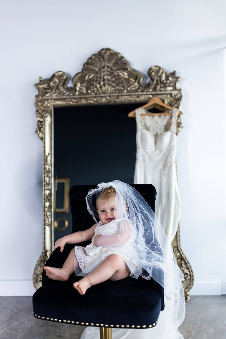 Just like Mommy | Wedding Dress Mini | Missouri Photographer | Wedding Dress Photo Shoot |