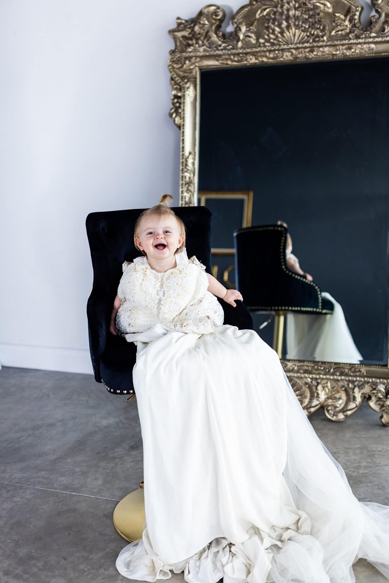 Just like Mommy | Wedding Dress Mini | Missouri Photographer | Wedding Dress Photo Shoot |