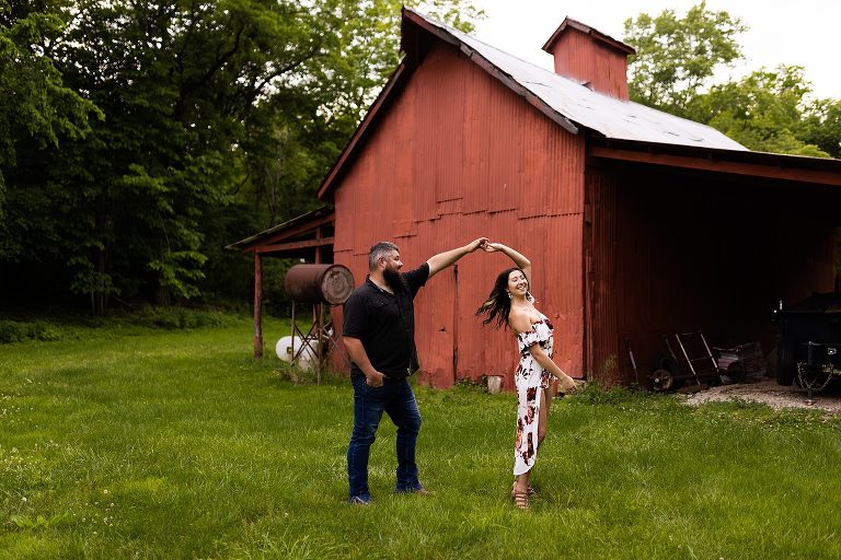 Missouri Country Engagement Session | Missouri Engagement Photographer | Missouri Photographer | Country Engagement Session | Side by Side photo shoot | Warrenton Missouri | Warrenton Missouri Photographer | 