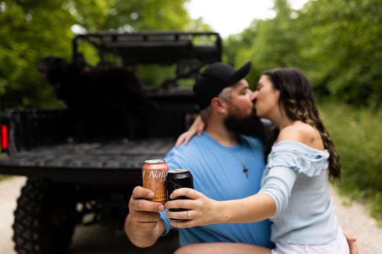 Missouri Country Engagement Session | Missouri Engagement Photographer | Missouri Photographer | Country Engagement Session | Side by Side photo shoot | Warrenton Missouri | Warrenton Missouri Photographer | 