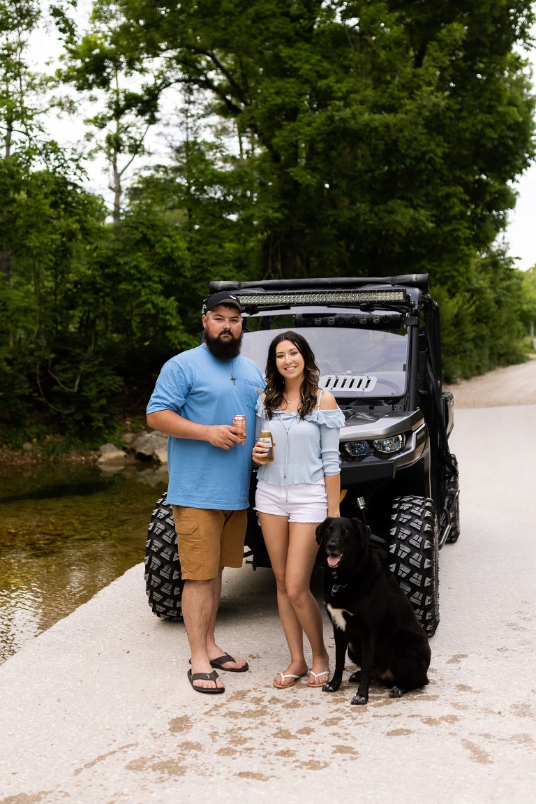 Missouri Country Engagement Session | Missouri Engagement Photographer | Missouri Photographer | Country Engagement Session | Side by Side photo shoot | Warrenton Missouri | Warrenton Missouri Photographer | 