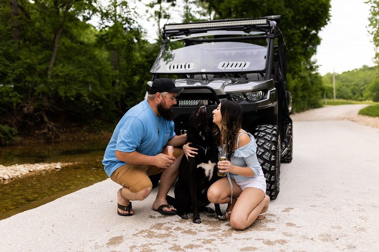 Missouri Country Engagement Session | Missouri Engagement Photographer | Missouri Photographer | Country Engagement Session | Side by Side photo shoot | Warrenton Missouri | Warrenton Missouri Photographer | 
