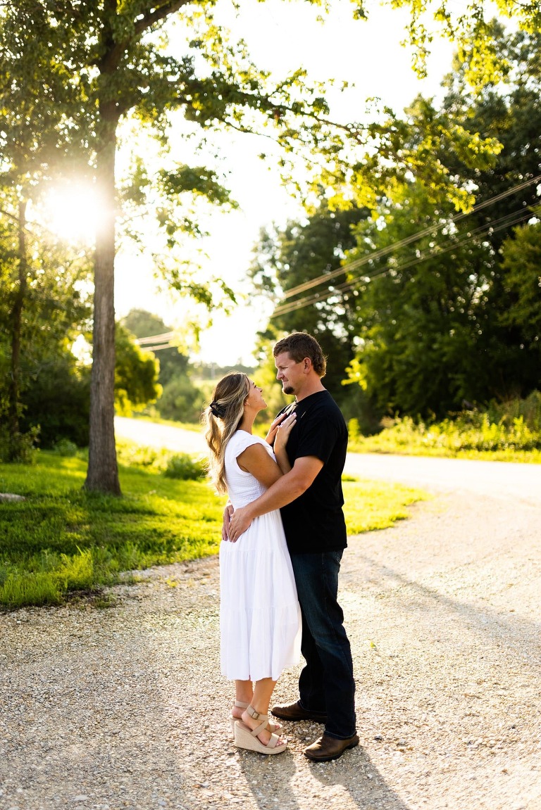 Country Engagement Session Missouri Photographer | Missouri Wedding Photographer | Missouri Engagement Photographer | Outdoor Photographer | Country Photographer | Rebecca Chapman Photographer