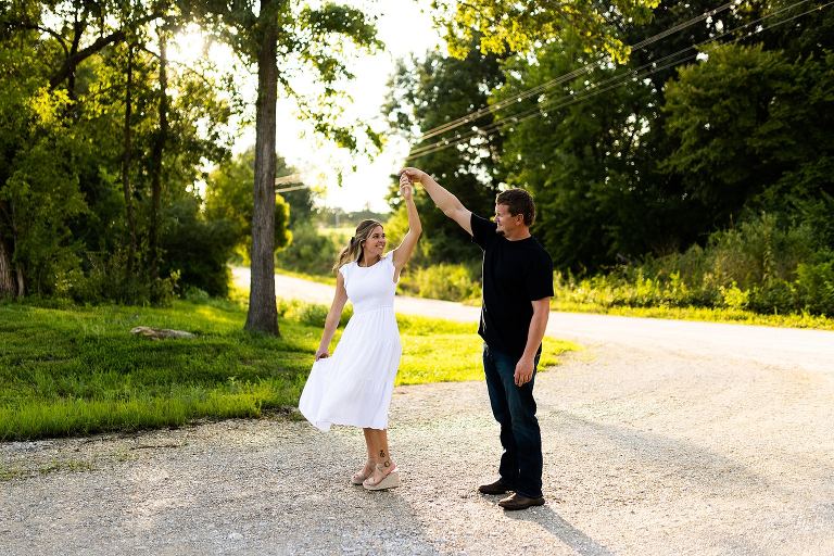 Country Engagement Session Missouri Photographer | Missouri Wedding Photographer | Missouri Engagement Photographer | Outdoor Photographer | Country Photographer | Rebecca Chapman Photographer