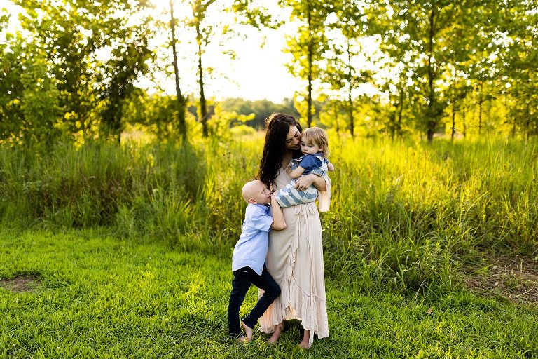 Indian Camp Creek Family Photographer | Outdoor Photographer | Missouri Engagement Photographer | Missouri Family Photographer | Family of 3 | Two boys |