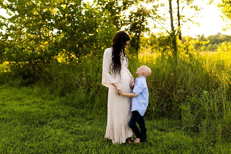 Indian Camp Creek Family Photographer | Outdoor Photographer | Missouri Engagement Photographer | Missouri Family Photographer | Family of 3 | Two boys |