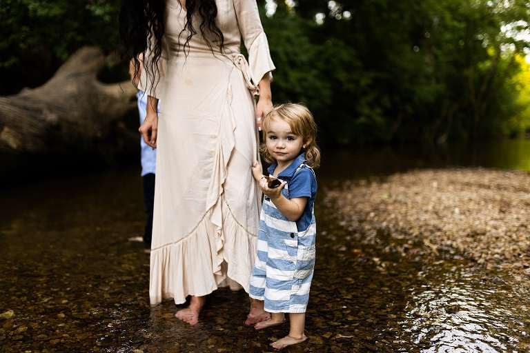 Indian Camp Creek Family Photographer | Outdoor Photographer | Missouri Engagement Photographer | Missouri Family Photographer | Family of 3 | Two boys |
