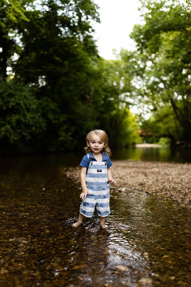 Indian Camp Creek Family Photographer | Outdoor Photographer | Missouri Engagement Photographer | Missouri Family Photographer | Family of 3 | Two boys |
