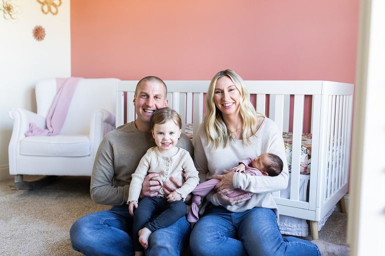 Nursery Lifestyle Newborn Photo Shoot | Warrenton Missouri Family Photography | High Hill Missouri Family Photographer | Montgomery City Missouri Family Photographer | Outdoor Photographer | Family of six |