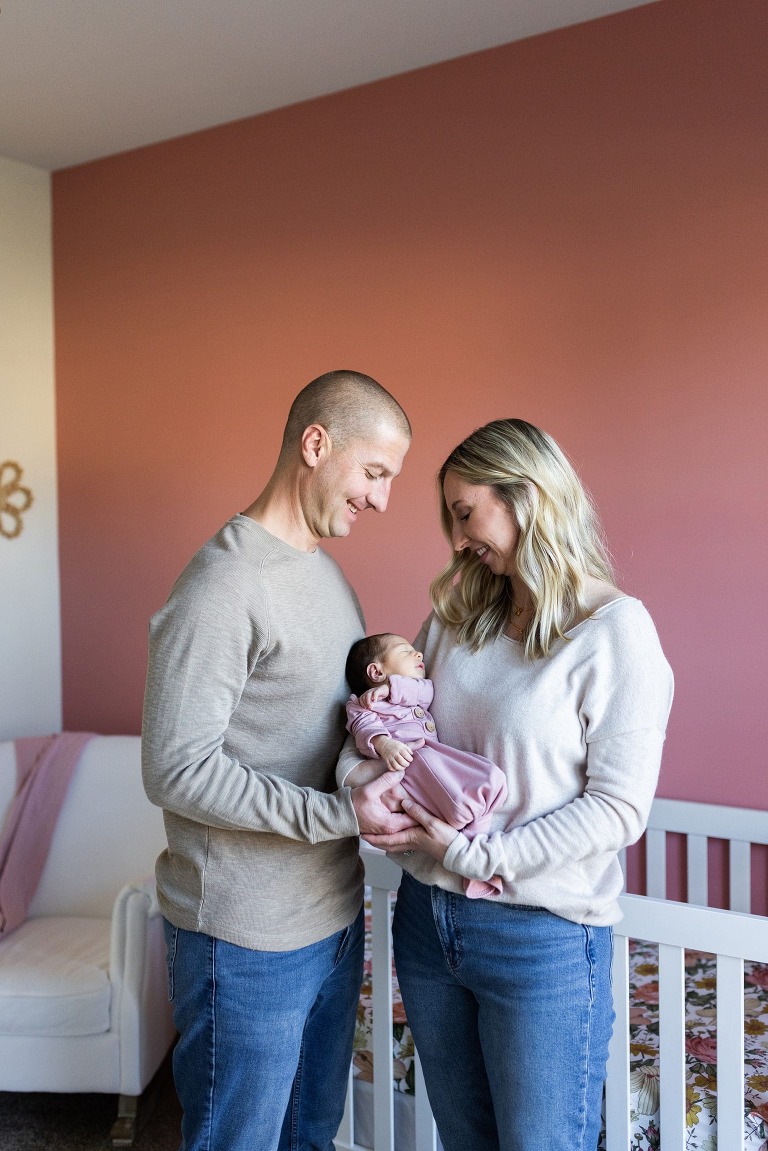 Nursery Lifestyle Newborn Photo Shoot | Warrenton Missouri Family Photography | High Hill Missouri Family Photographer | Montgomery City Missouri Family Photographer | Outdoor Photographer | Family of six |