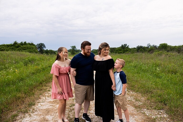 Overcast skies, shy smiles, and sweet family moments. See this extended family session at August A. Busch Conservation Area in St Charles County MO.
