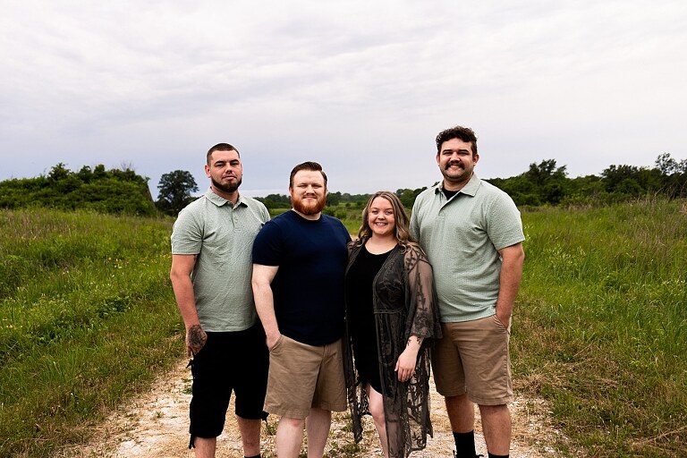 Overcast skies, shy smiles, and sweet family moments. See this extended family session at August A. Busch Conservation Area in St Charles County MO.