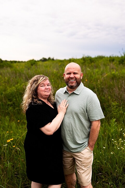 Overcast skies, shy smiles, and sweet family moments. See this extended family session at August A. Busch Conservation Area in St Charles County MO.