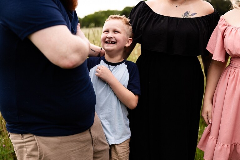 Overcast skies, shy smiles, and sweet family moments. See this extended family session at August A. Busch Conservation Area in St Charles County MO.