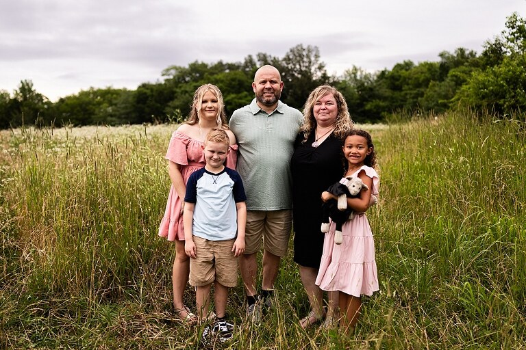 Overcast skies, shy smiles, and sweet family moments. See this extended family session at August A. Busch Conservation Area in St Charles County MO.