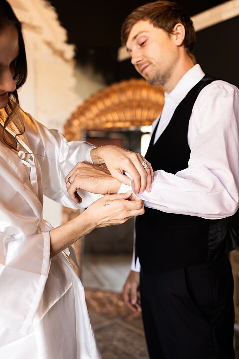 Bride and groom portraits at Heritage on Broadway Wedding Venue in Elsberry MO, historic wedding setup, vintage decor, Missouri wedding photographer